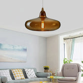 braune pendelleuchte im modernen skandinavischen stil - Lampe Markt