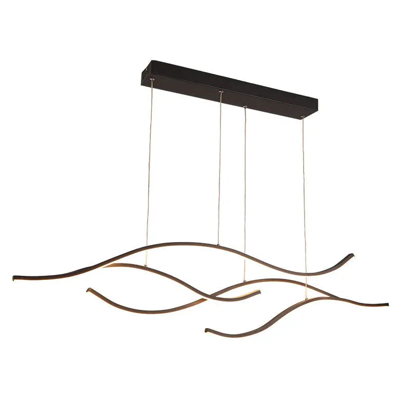 Pendelleuchte über Kochinsel mit schwarzem minimalistischen Design - Lampe Markt