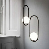 Pendelleuchte Weiß Rund im nordischen modernen Design - Lampe Markt