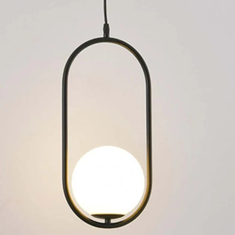 Pendelleuchte Weiß Rund im nordischen modernen Design - Lampe Markt