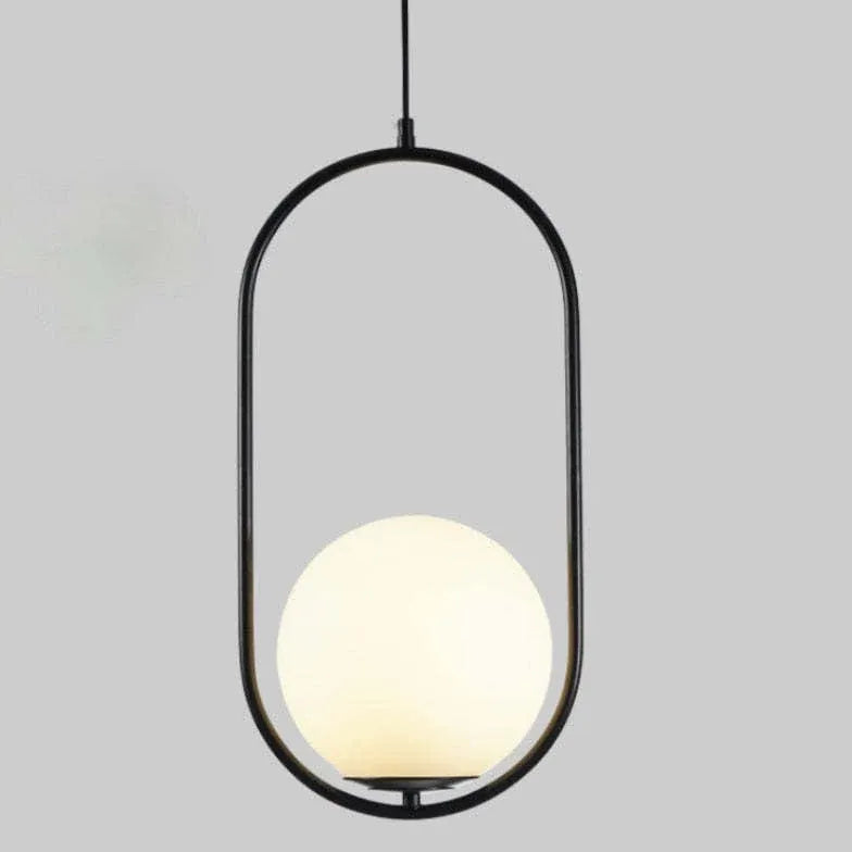 Pendelleuchte Weiß Rund im nordischen modernen Design - Lampe Markt