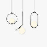 Pendelleuchte Weiß Rund im nordischen modernen Design - Lampe Markt