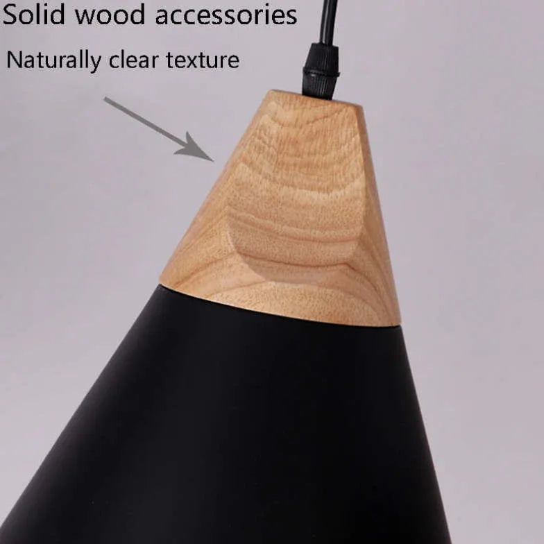 Pendelleuchte einzeln höhenverstellbar nordisch modern Holz - Lampe Markt