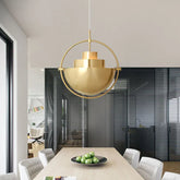 Pendelleuchten Kugel in modernem goldenen Halbdesign - Lampe Markt