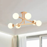 Rustikale Hängelampe Holz nordisch schlichtes Design - Lampe Markt