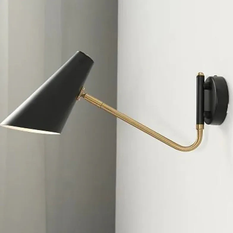 schwenkbare wandleuchte mit gelenkarm schwarz modernes Design - Lampe Markt