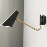 schwenkbare wandleuchte mit gelenkarm schwarz modernes Design - Lampe Markt