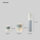 Outdoor Stehlampe aus Edelstahl, Weiß, IP54