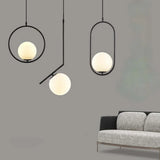 Pendelleuchte Weiß Rund im nordischen modernen Design - Lampe Markt