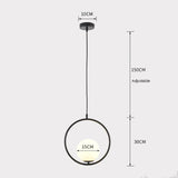 Pendelleuchte Weiß Rund im nordischen modernen Design - Lampe Markt