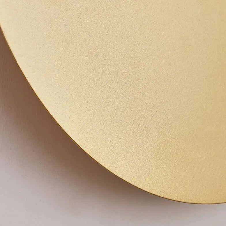 Wandleuchte Treppenhaus Schwarz runde minimalistische Form - Lampe Markt