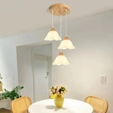 Nordic Flower Pendelleuchte aus Holz für Esszimmer