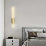 Längliche schwarze Wandleuchte modern für Wohnzimmer