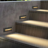 Schwarze LED-Wandeinbauleuchte, Design B