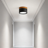 Skandinavischer Aufbaustrahler flach LED rund für Flur