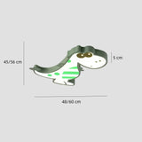 Flache Dinosaurier-Deckenleuchte fürs Kinderzimmer
