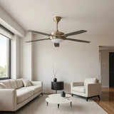 5-flügeliger Deckenventilator mit Licht und Fernbedienung