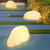 Akku-Gartenleuchte IP65 in Wolkenform, Weiß, RGB