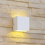 Eckige LED Außenwandleuchte Up & Down, IP65, verstellbarer Abstrahlwinkel