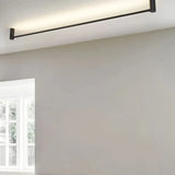 LED Deckenlampe schwarz lang, minimalistisches Design