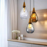 Pendelleuchte Glas Mundgeblasen Vintage für Esszimmer
