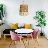 Boho Pendelleuchte aus Seil für Esszimmer