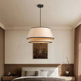Pendelleuchte aus Stoff im japanischen Stil für Esszimmer