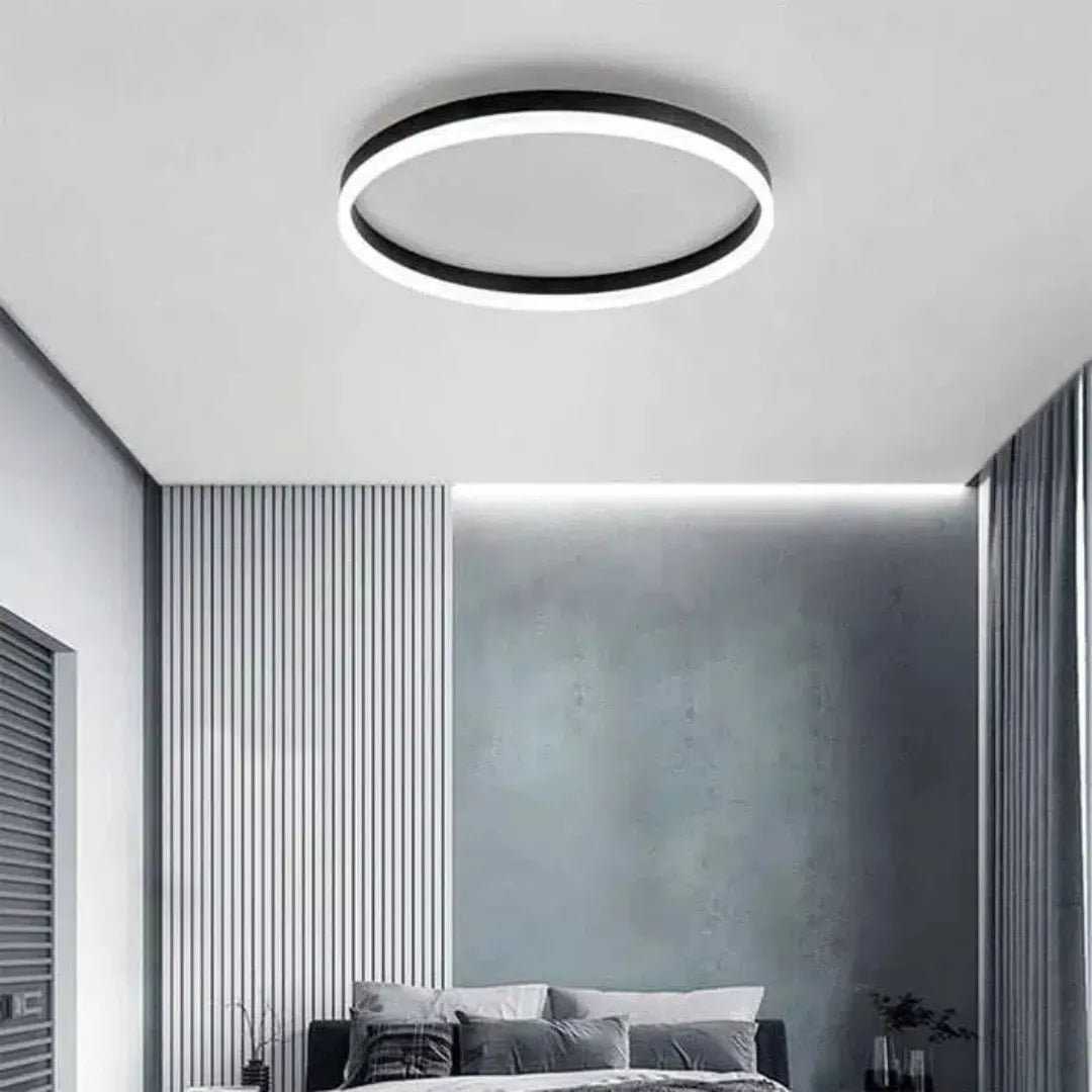 Moderne LED Deckenleuchte in Ringform für stilvolle Wohnräume