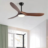 Deckenventilator mit Licht, Fernbedienung und Echtholz-Flügeln