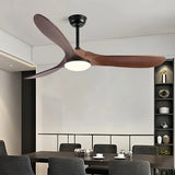 Deckenventilator mit Licht, Fernbedienung und Echtholz-Flügeln
