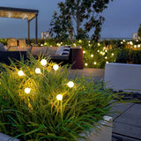 Dekorative Gartenleuchte Solar mit IP65, 8-Flammig