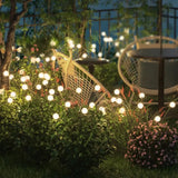 Dekorative Gartenleuchte Solar mit IP65, 8-Flammig