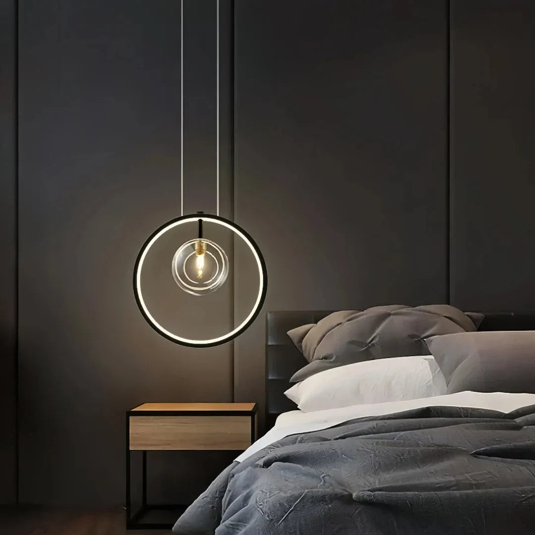 Design-Pendelleuchte Bubbles aus Rauchglas für das Esszimmer