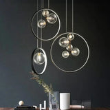 Design-Pendelleuchte Bubbles aus Rauchglas für das Esszimmer