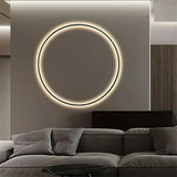 Moderne LED-Ring-Wandleuchte für das Wohnzimmer mit Akku
