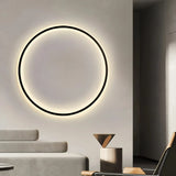 Moderne LED-Ring-Wandleuchte für das Wohnzimmer mit Akku