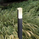 Eckige LED-Pollerleuchte IP65 für Gartenwege