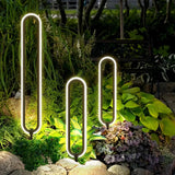 Elegante LED-Erdspießleuchte mit ovalem Design für den Garten