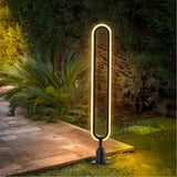 Elegante LED-Erdspießleuchte mit ovalem Design für den Garten