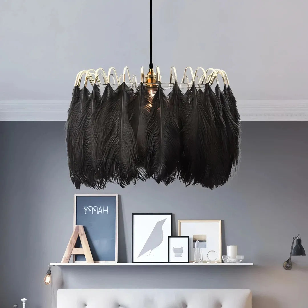 Feder-Pendelleuchte mit LED fürs Schlafzimmer