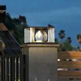 Garten Solarleuchte mit schwarzem Design in Wasserwellen-Optik