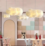 Skandinavische Wolken-Pendelleuchte fürs Kinderzimmer in Weiß