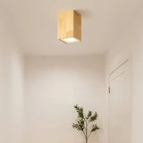 Holz Aufbaustrahler im skandinavischen Stil mit LED für den Flur