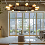 Industrielle Kronleuchter aus Metall im Ringdesign für das Esszimmer