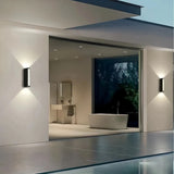 LED-Außenwandleuchte in Schwarz für den Außenbereich, IP65