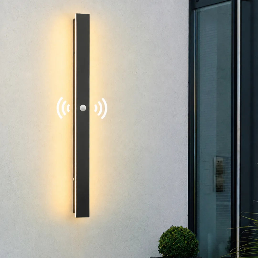 LED Außenwandleuchte IP65 in Schwarz für Terrasse und Garage