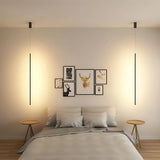 Kleine schwarze Pendelleuchte höhenverstellbar für Schlafzimmer