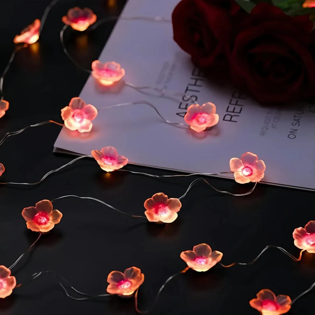 LED Blumenlichterkette für stimmungsvolle Dekoration