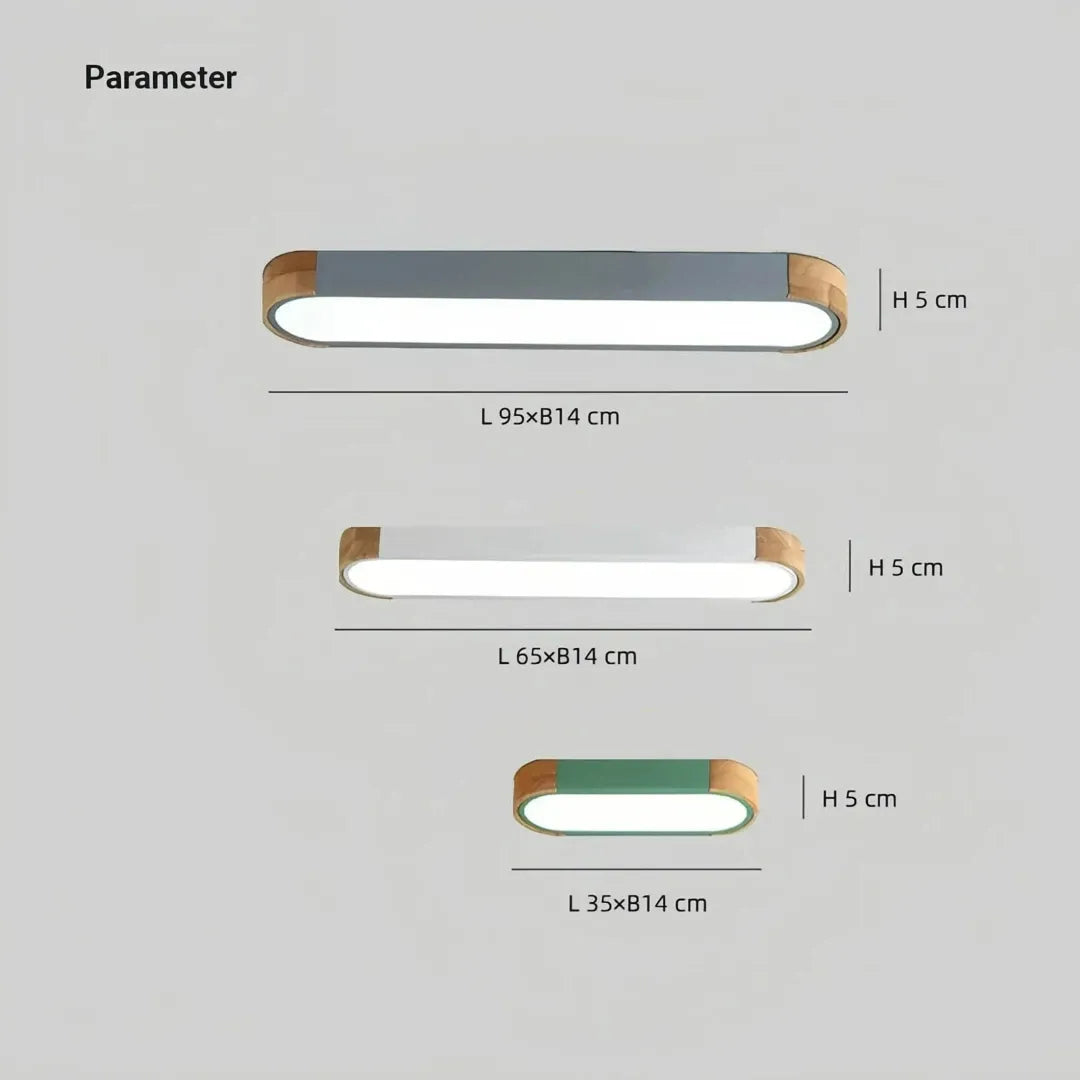 Skandinavische ovale LED-Deckenleuchte