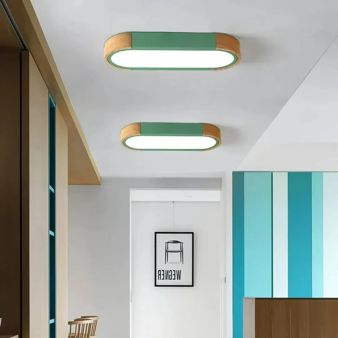 Ovale LED-Deckenleuchte skandinavisch & dimmbar